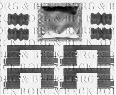 BORG & BECK bbk1262 -  Комплектующие, колодки дискового тормоза